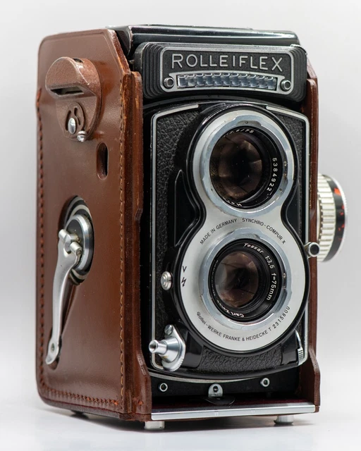 Objectif Rolleiflex APPAREIL 6X6 ARGENTIQUE Rolleiflex T 3, Objectif Tessar 75mm F3.5 avec ...