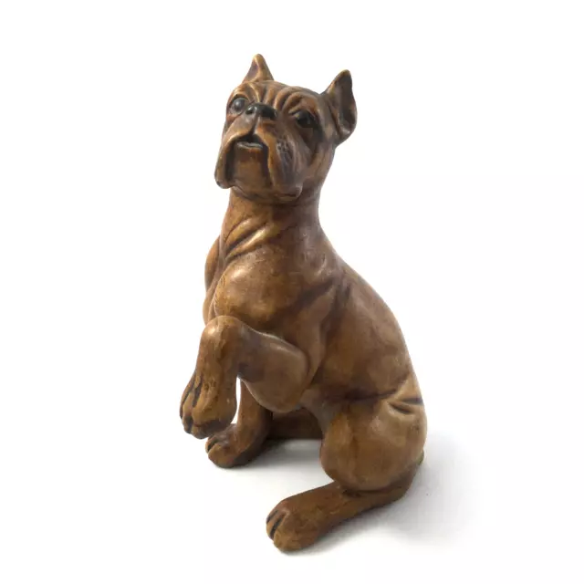 Vintage Atlanta Mold Ceramic Dog Boxer Figurine Statue 6"H