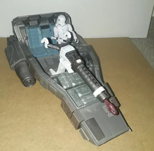 Star Wars - Ep 7 - First Order Snowspeeder. with action figure and accessories
