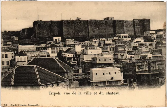PC LEBANON TRIPOLI VUE DE LA VILLE ET DU CHATEAU (a46005)