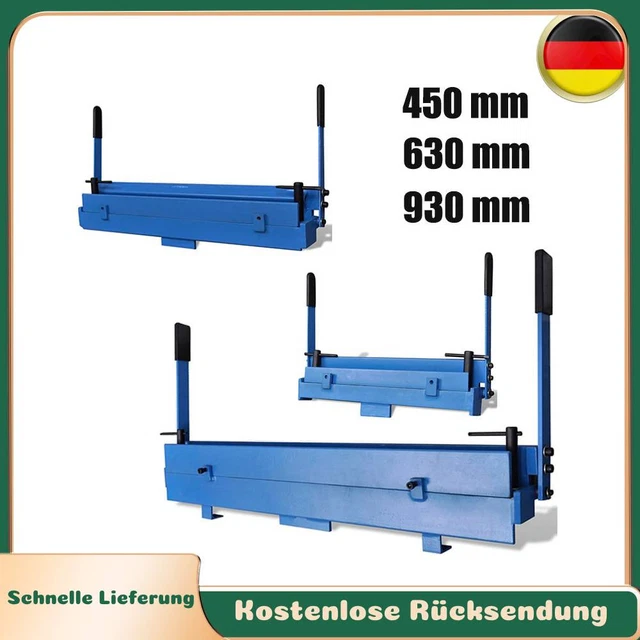 Manuelle Blechbiegemaschine 930mm - Abkantbank Für Stahl, Kupfer Und Aluminium Bis 1,5mm