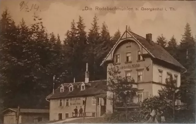 alte AK 1914 Georgenthal/Thür. : Die Rodebachmühle