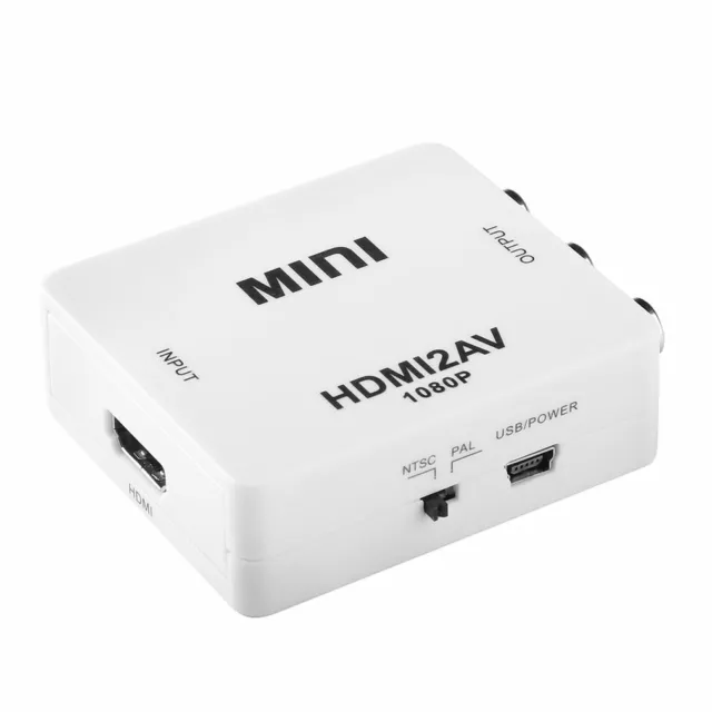 HDMI2AV / Convertisseur HDMI vers AV en RCA / Full HD 1080p TV