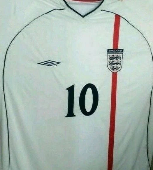 Maillot Angleterre Domicile Umbro 2007-2009 – Taille XL, Blanc, état D'occasion