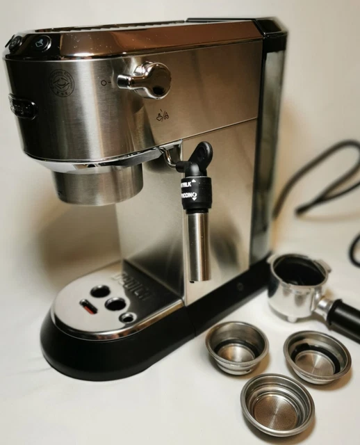 DELONGHI DEDICA STYLE Traditional Pump Espresso Machine Silver £89.99