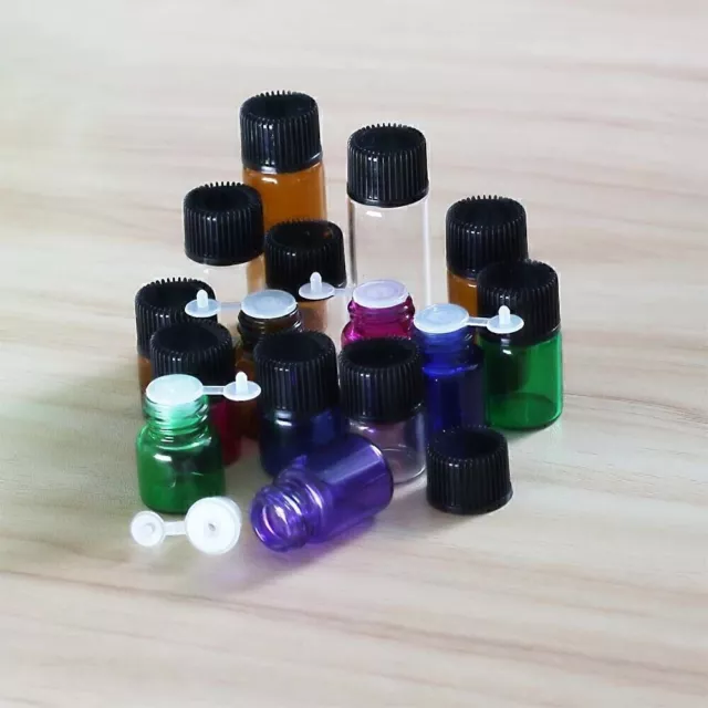 1-5ml perfume Tiny Vial Candy Refillable Essential Oils Crafts glass bottles