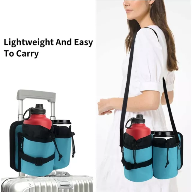 Drink Bag Thermal Insulation Travel Cup Holder Free Hand Luggage Drink Caddy