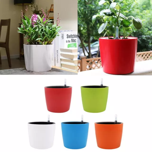 Jardinière à arrosage automatique de 7 pouces, Pot décoratif, jardinière de