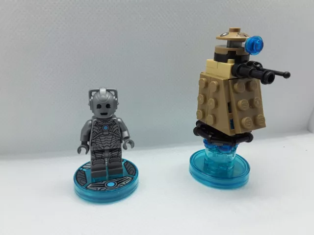 Lego Dimensions Doctor Who Cyberman Dalek Fun Pack 71238 100% Complete !!!