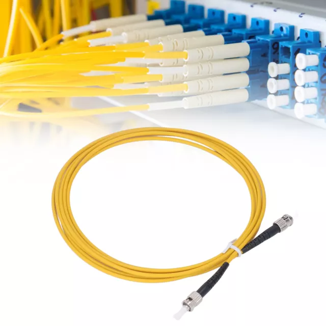 5 X Optical Fiber Cable ST To ST 3 Meter Halogen LSZH Coat Optical Fiber E✈