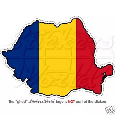 ROMANIA Romanian Map-Flag EU Vinyl Sticker Bumper Decal