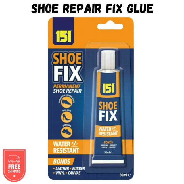 Shoe Glue Goo Clear 30Ml Glue-Trainers & All Shoe Repairs Water Resistance