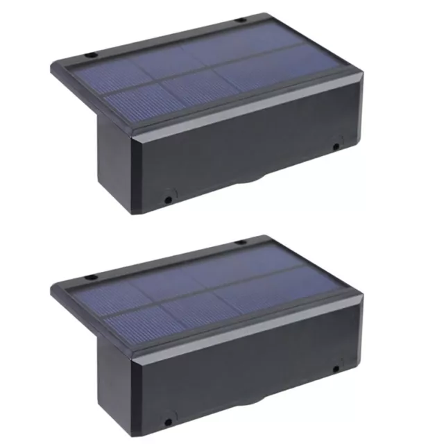 2PCS LED Solar Stair Light  and Down Courtyard Street Wall Lamp  T4K36613