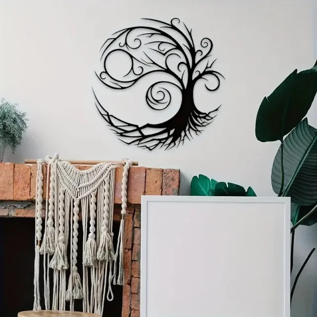 Stunning Tree Of Life Metal Wall Art For Modern Home Decor - Adds Artistic Flair
