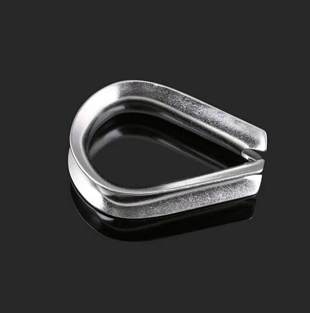 M16 Rope Clamp CABLE WIRE ROPE Thimbles M1.5~M16 Wire Clamp Grip Clamp Eyes Rigging ...