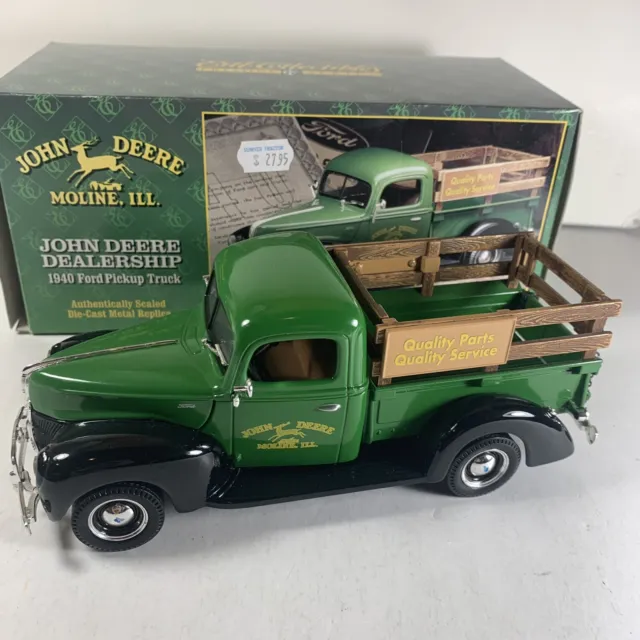 ERTL Diecast 1940 Ford Pickup Truck John Deere Dealership - Prestige Series