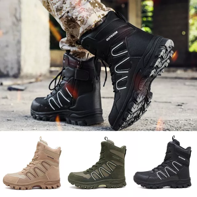 MENS TACTICAL ARMY Combat Boots Patrol Boot Hiking Outdoor Sports