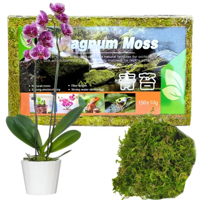 150g Natural Sphagnum Moss Orchid Potting Mix for Orchid Gardening Plants