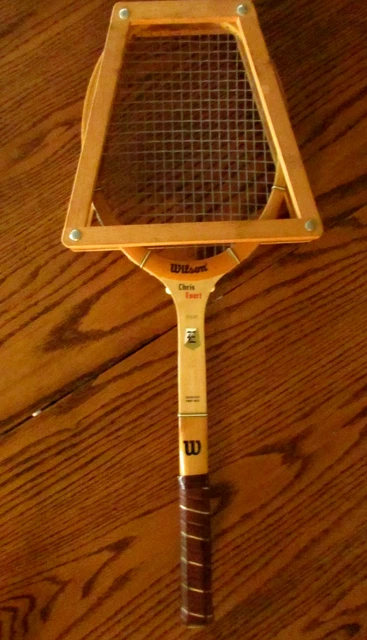 Raquette De Tennis Vintage Wilson Chris Evert Pro - Bois Avec Housse - Comme Neuve