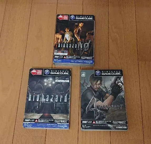 Resident Evil Biohazard 0 1 4 set Nintendo Gamecube GC Capcom Japan Tested