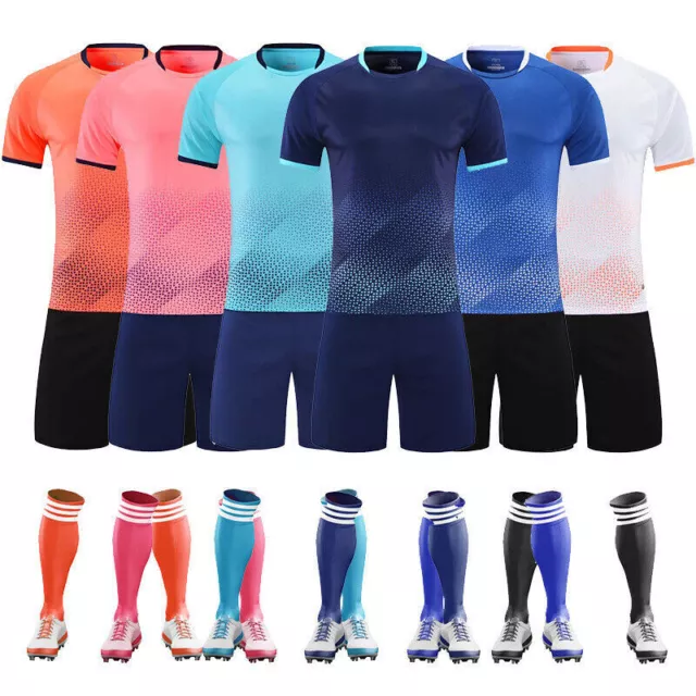 Personalized 22/23 Kids Boys Girls Football Kits Soccer Training Suit Sportswear