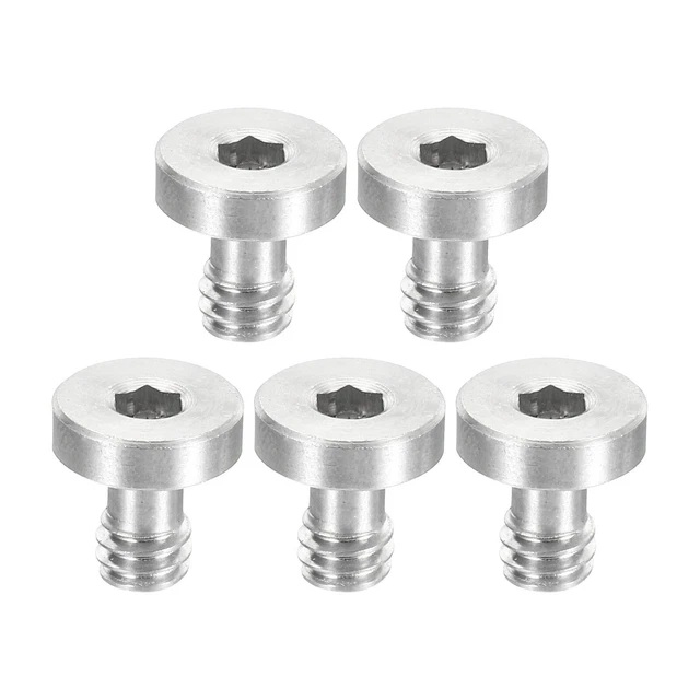 Telephone Fixe Sans Fil PATIKIL 3/8-16 Fil 15mm Longueur Caméra Rapide Libération Vis Trépied Vis, 4 Paquet Acier INOX Plat Fente Vis Pour DSLR Caméra Appareillage Accessoires, Argent Lunette De Visee