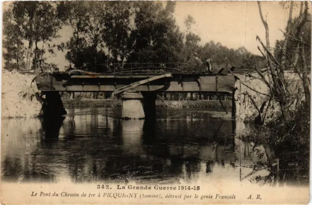 CPA Militaire, Le Pont du Chemin de Fer (277628)