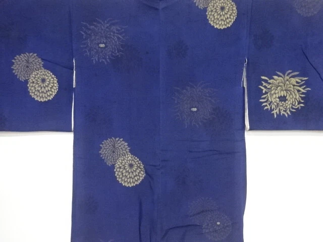 40447# Japanese Kimono / Antique Haori / Woven Kiku