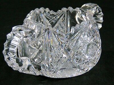 Antique ABP Libbey CORINTHIAN Anderson Brilliant Rich Cut Glass Sugar Bowl 3