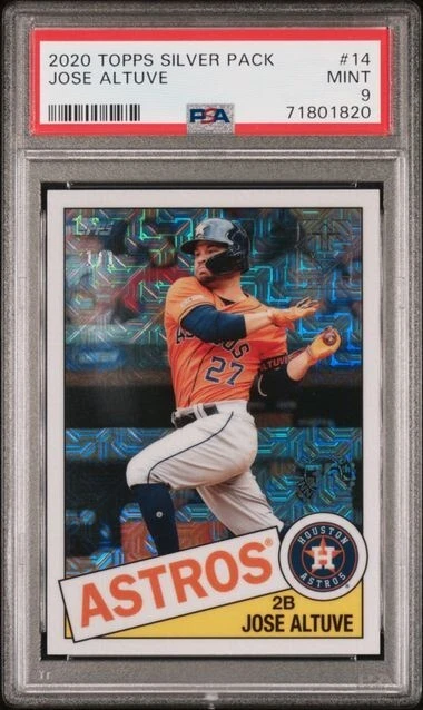 2020 Topps Transcendent Jose Altuve Silver Platinum 1/1 VIP Party Pack PSA 9