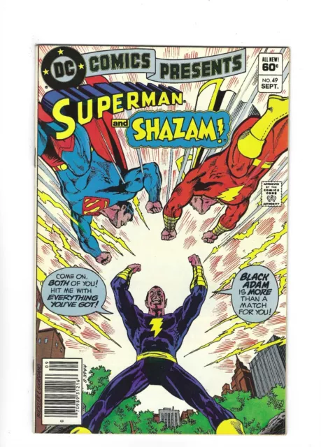 DC Comics Presents #49 Shazam Superman Black Adam, newsstand 9.0 VF/NM, 1982 DC