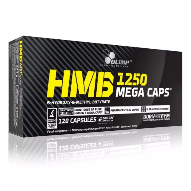 (12.07 EUR / 100 g) Olimp HMB 1250 - 120 Mega Caps - 1250mg HMB per capsule!