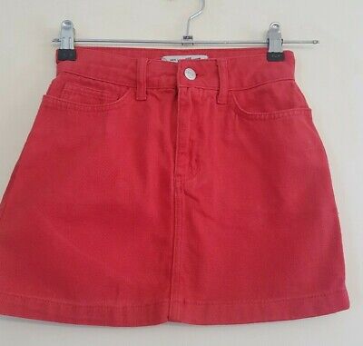 Ref 70 - NEW LOOK - Girls Red Summer Casual Day Skirt Age 9 Years