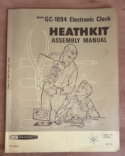 VINTAGE HEATHKIT Assembly Manual GC-1094 Electronic Clock 1975 $19.95 ...