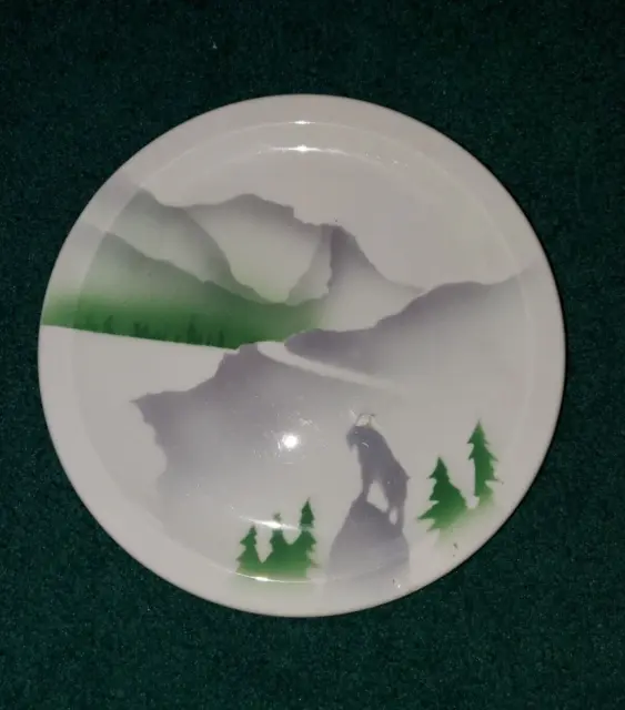 Great Northern Railway Railroad RR China Plate w/ Rocky GLORY OF THE WEST