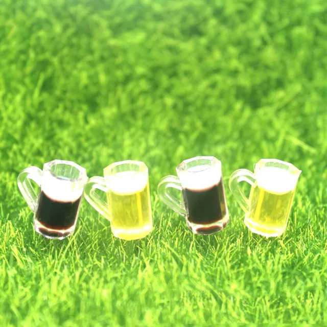 20 Pcs Miniature Dollhouse Supplies Beer Cup Ornament Home Decor Furniture