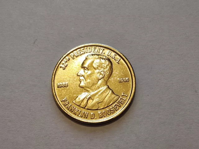 Franklin D. Roosevelt - 32nd President Coin, Medal, Token 30mm