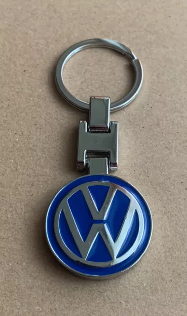 Volkswagen Schlüsselanhänger VW Logo Blau Metall