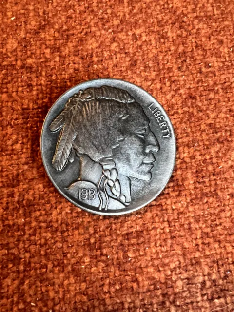 Vintage Indian Head Nickel Belt Buckle