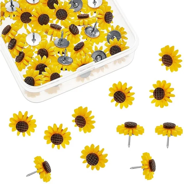 Sonnenblume DrüCken Stecknadeln Sonnenblume ReißZwecken Blumen Kork Tafel ReißV2