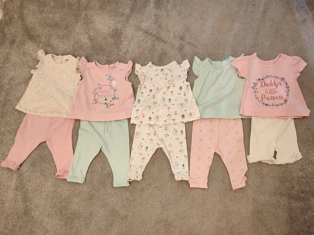 Baby Girl 0-3 Months  Clothes Bundle Spring Summer