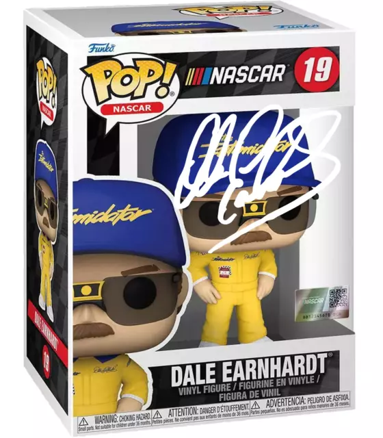 Dale Earnhardt Sr. #19 Facsimile Signed Reprint Funko POP! NASCAR Figurine Case