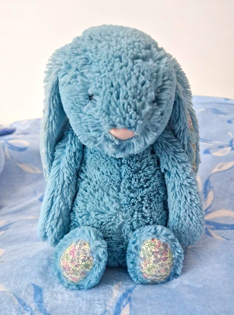 JELLYCAT BASHFUL AQUA Blossom Bunny Medium JELLY4163 £63.10 - PicClick UK