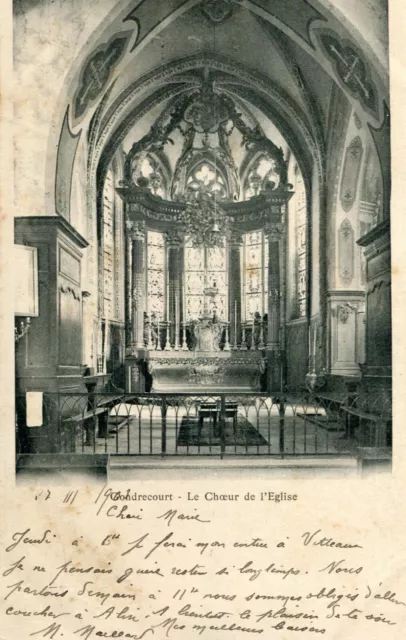 Carte GONDRECOURT LE CHATEAU Le Choeur de l'église
