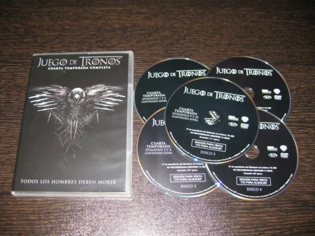 Juego De Tronos Dvd Cuarta Temporada Completa