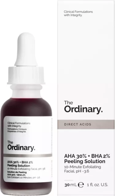 ORIGINAL The Ordinary AHA 30% + BHA 2% Peeling Solution 30ml Rot Neu & Ovp