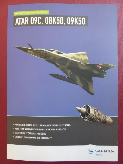 2013 Document Pub Safran Snecma Atar Mirage 50Ev Fav Military Aircraft Engine