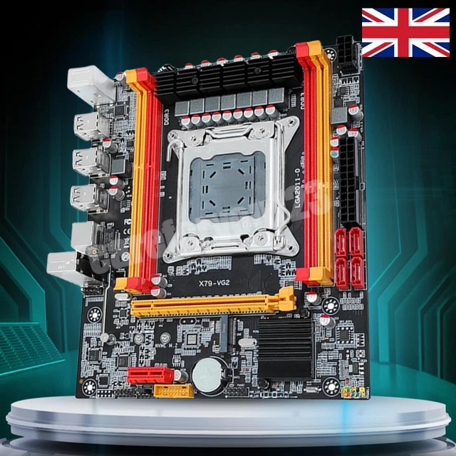 X79 MOTHERBOARD SET NVME M.2 SSD LGA 2011 Desktop Motherboard 6*USB2.0 ...