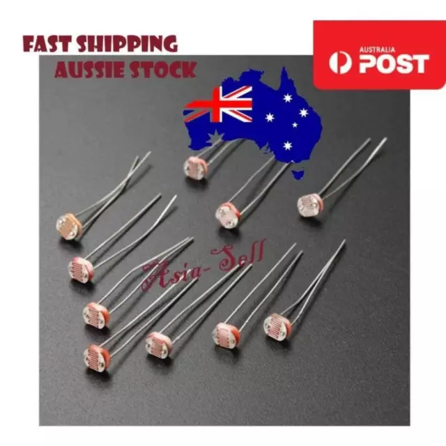 20pcs Photoresistor GL5528 GL5537 GL5539 GL5549 GL5506 GL5516 5mm 2