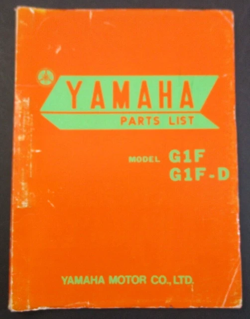 YAMAHA G1F GIFD 1969 Parts List Catalogue Manual PreOwned £12.95